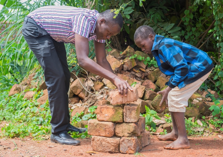 Teaching others to build low cost homes in Uganda